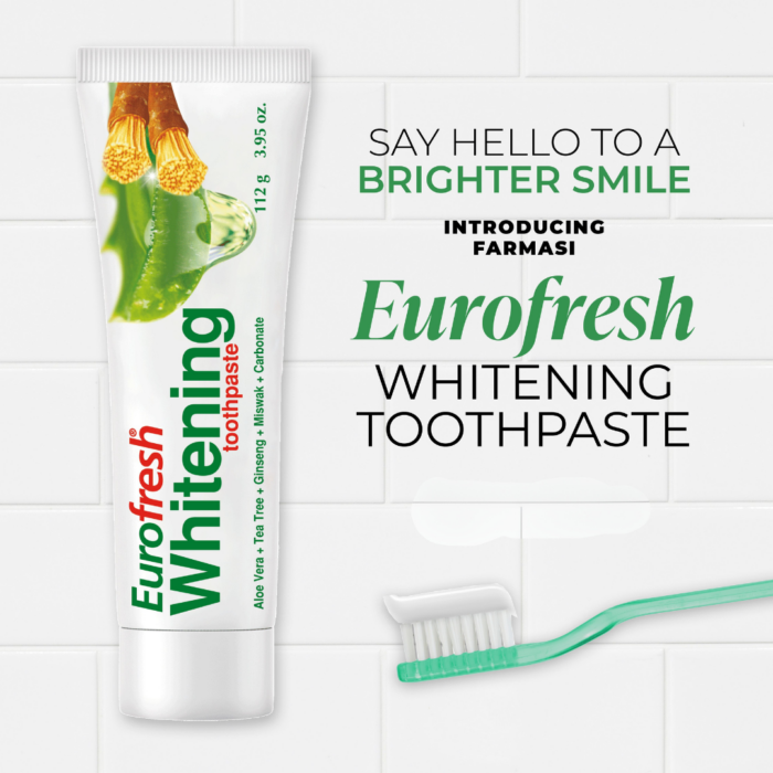 Euro Fresh Whitening toothpaste 112g - Farmasi - Image 4